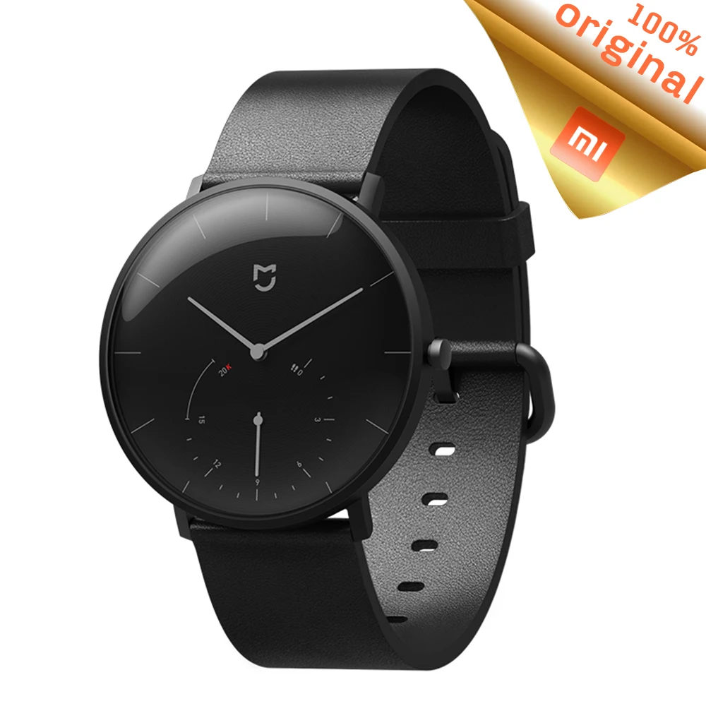 Original Xiaomi Mijia Quartz Smart Watch Bluetooth 4.0 Intelligent Reminder Pedometer Mechanical IP67 Waterproof Smartwatch | Электроника