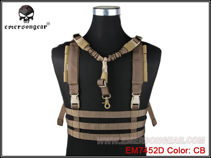 Военный Пейнтбольный боевой разгрузка emersongear система Низкопрофильная грудная установка Coyote коричневый EM7452D