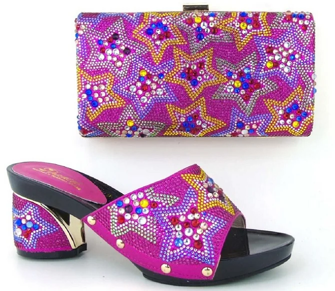 Италия Обуви И Сумки Набор PU Материал Ткани Африканских Обувь сумки Итальянской