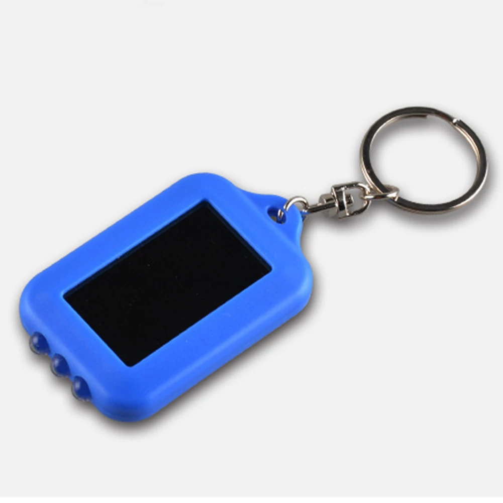 3 LED Solar Power Light Bulb Hiking Climbing Rechargeable Camping Keychain Emergency Outdoor Portable Ring Holder | Лампы и освещение