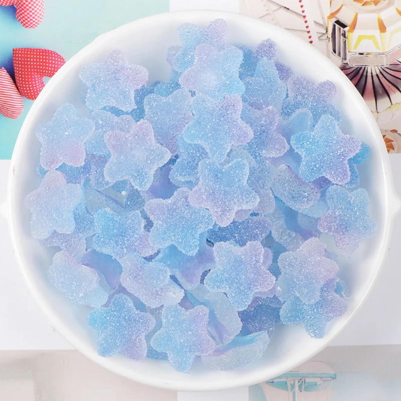 

Boxi5pcs/10pcs/pack Slime Charms Resin Star Additives Supplies DIY Kit Filler Decor For Fluffy Clear Cloud Slime Clay