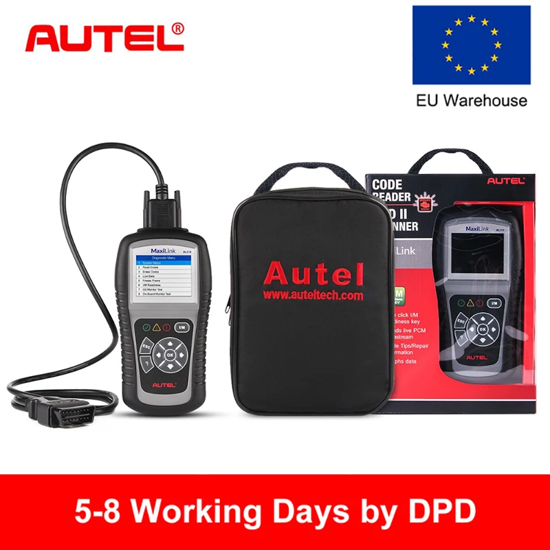 Autel MaxiLink ML519 OBD2 сканер автомобильный диагностический инструмент сканер двигателя EOBD OBD2 код считыватель сканер Automotivo тесто чем ELM327