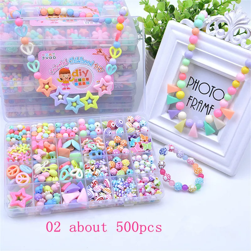 Детские креативные DIY бусы игрушка с целым набором аксессуаров/Дети Девочки