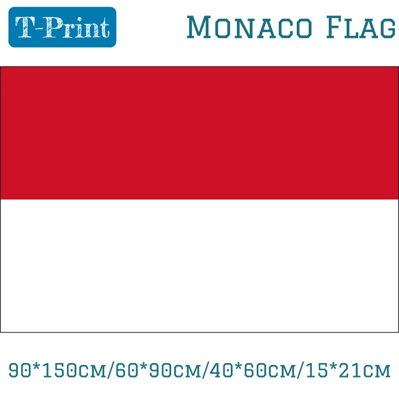 90*150 см/60*90 см/40*60 см/15*21 см Monaco полиэстер флаг 5*3 фута для Кубка мира Национальный