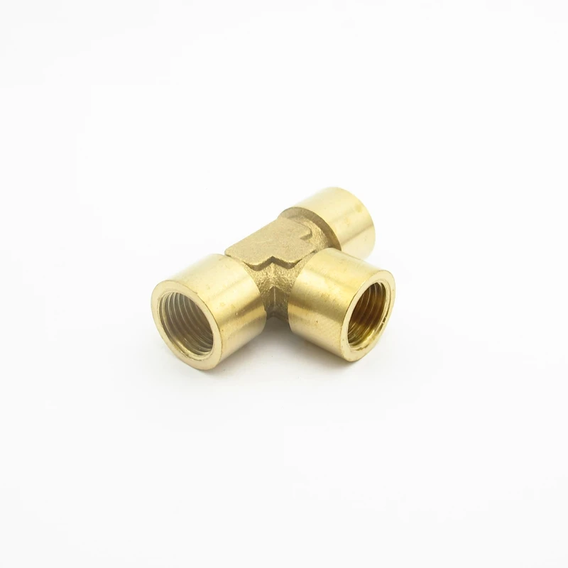 1/8&quot BSP Female Thread Tee Type 3 Way Brass Pipe Fitting Adapter Coupler Connector For Water Fuel Gas | Обустройство дома