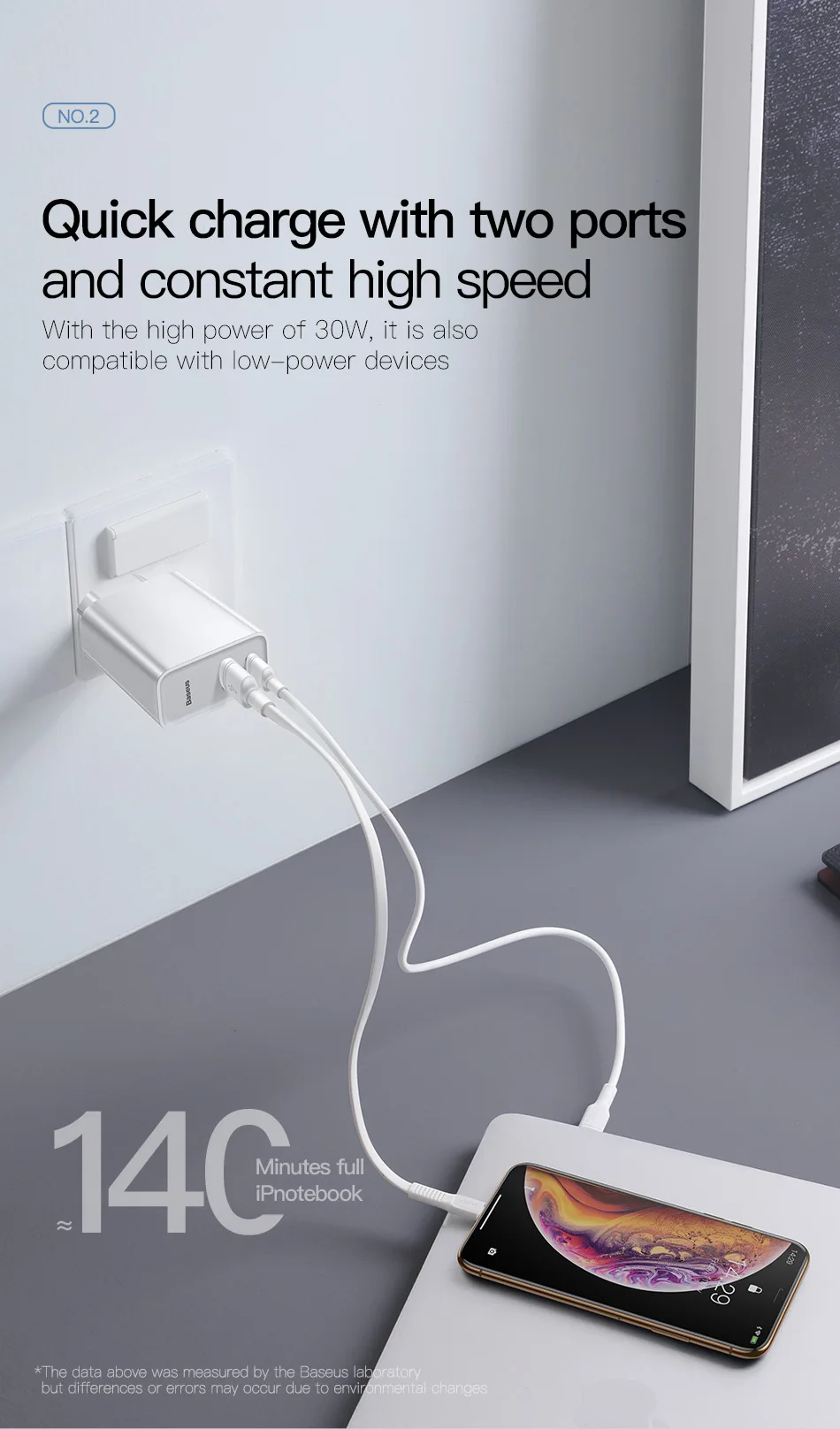 Baseus 30 Вт Быстрая зарядка 4,0 3,0 USB зарядное устройство для Xiaomi huawei 5A Supercharge Dual usb type C PD 3,0 быстрое зарядное устройство для iPhone X XS