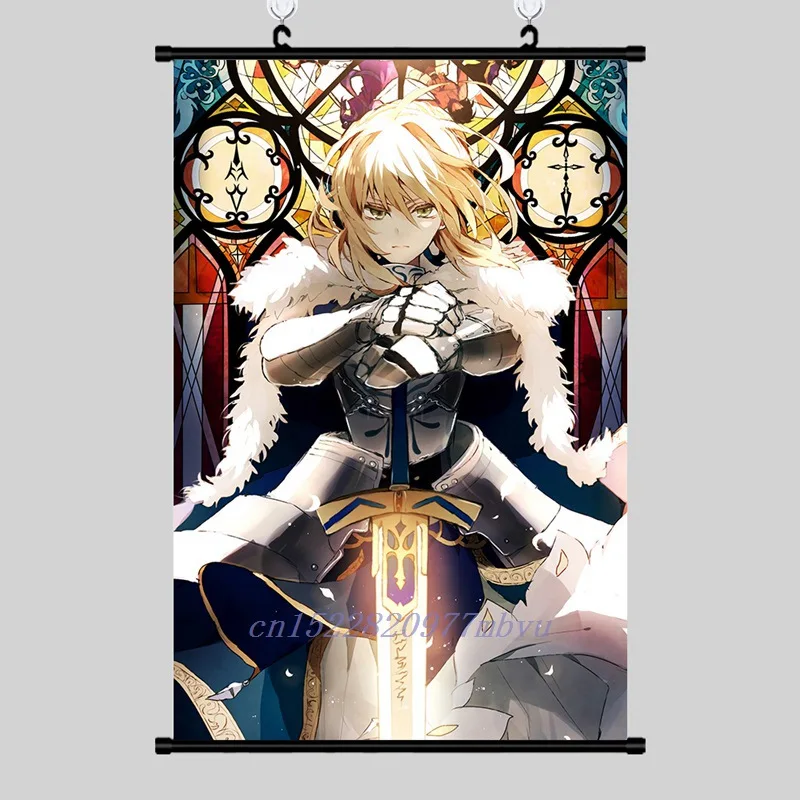Аниме плакат Fate Stay Night настенный свиток печатная Живопись Домашний Декор японский мультфильм украшения плакат
