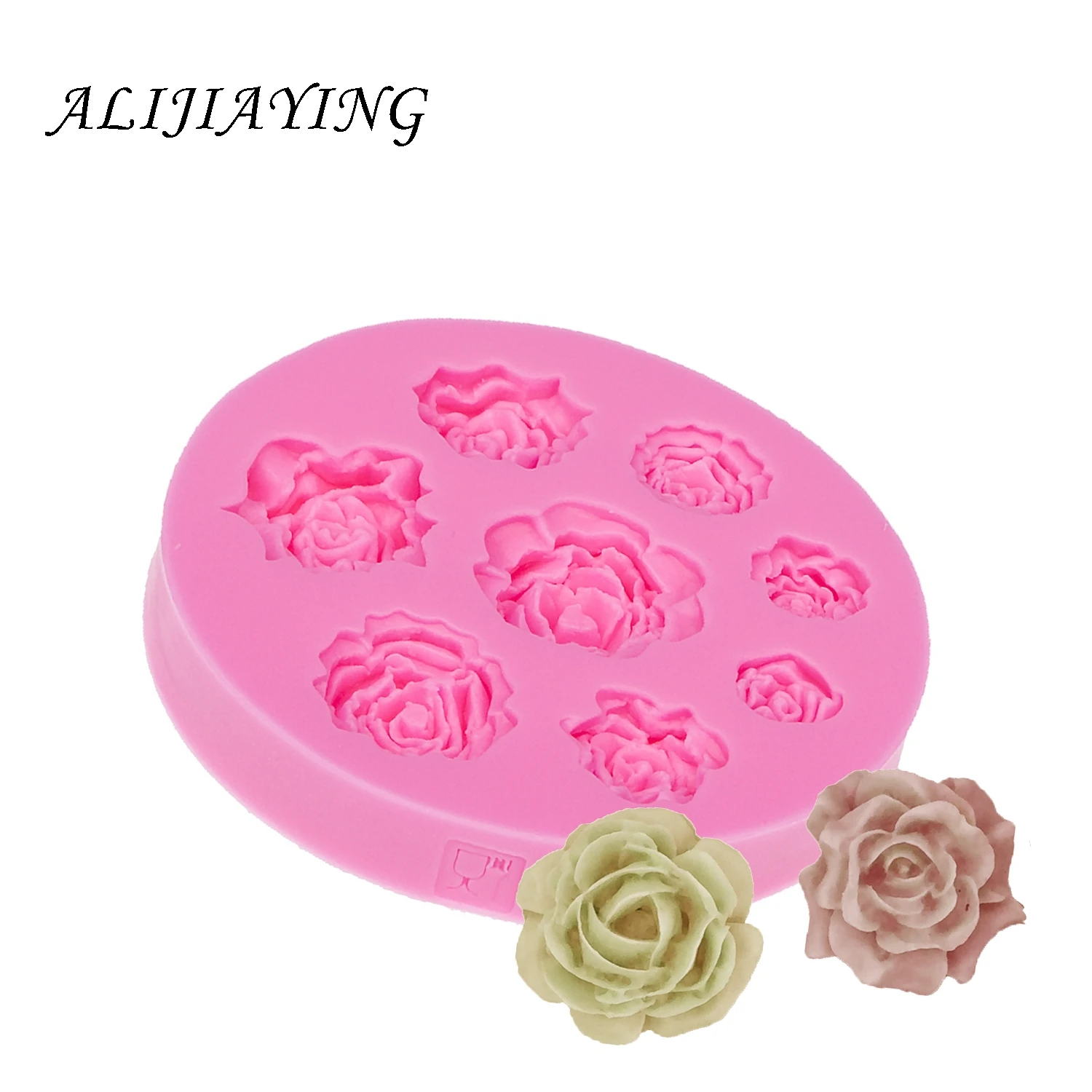 Силиконовая форма Роза с 9 отверстиями на День святого Валентина инструменты для