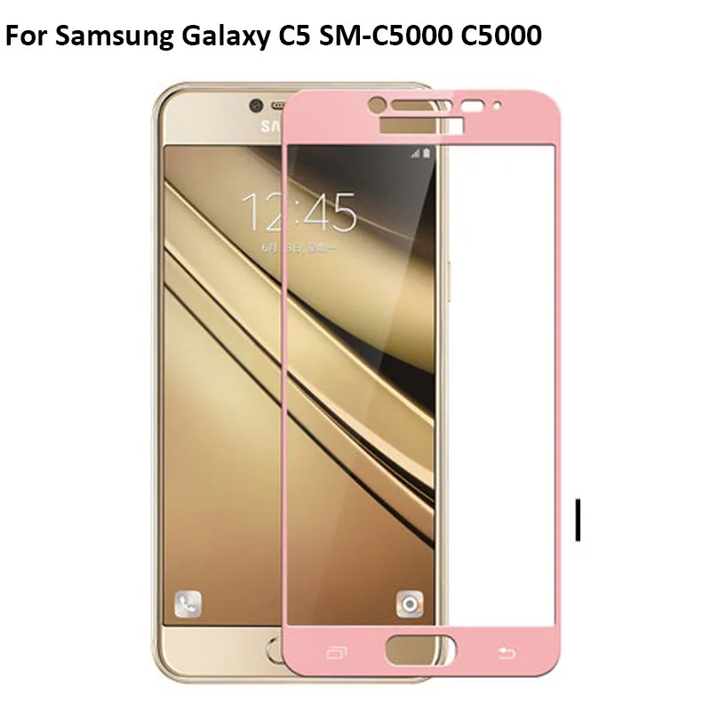 2 шт. черная ультратонкая Защитная пленка для экрана закаленное стекло Samsung Galaxy C5 C