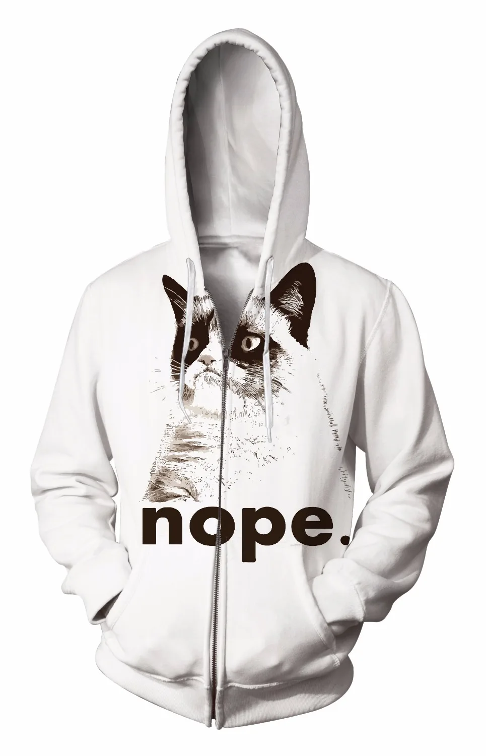 

Zip-Up Hoodie 3d Print Soft cool eyes Cat Clothing Women Men Tops Hooded Casual Zipper Sweatshirts Outfits Coats Sweat factory