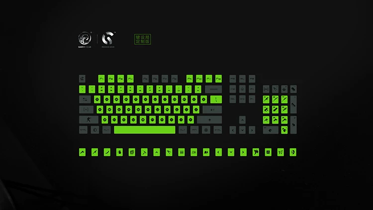 122 клавиш Тигровая игровая Заказная версия PBT сублимационная клавишная крышка вишня высота Механическая клавишная крышка для CSGO