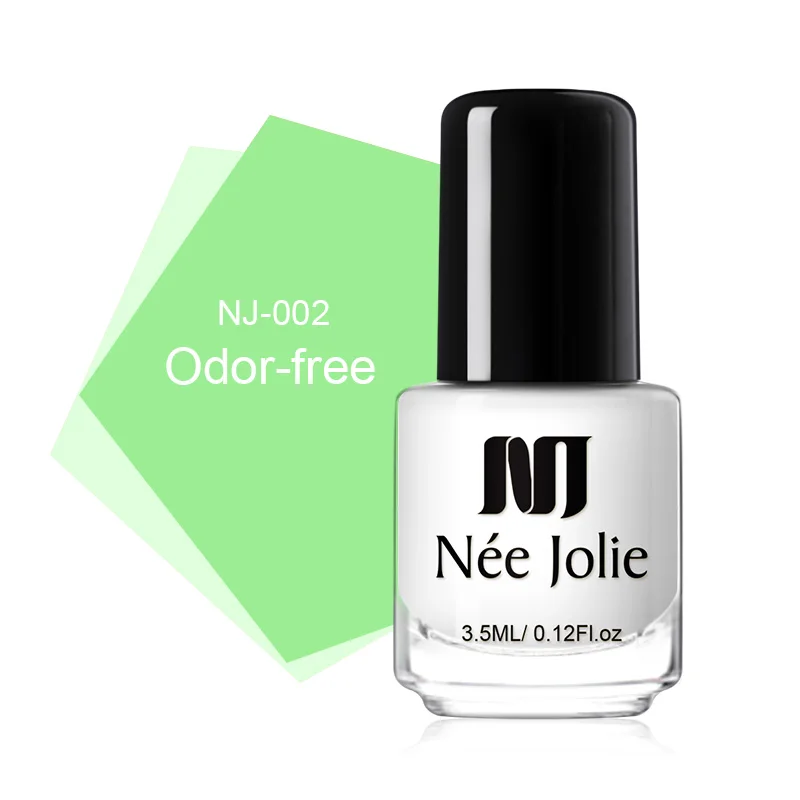 Liquid tape NJ-02 NEE JOLIE 3.5ml Candy Nude Color Nail Polish Fast Dry Semi-transparent Jelly Effect Environmental Nail Varnish - Цвет: Liquid tape NJ-02