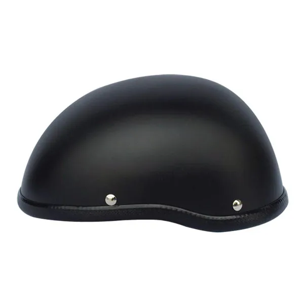 57-62 см ABS пластиковый мотоциклетный шлем для harley Motorcross Capacete половина шлем ретро матовый яркий черный - Цвет: Mattle black