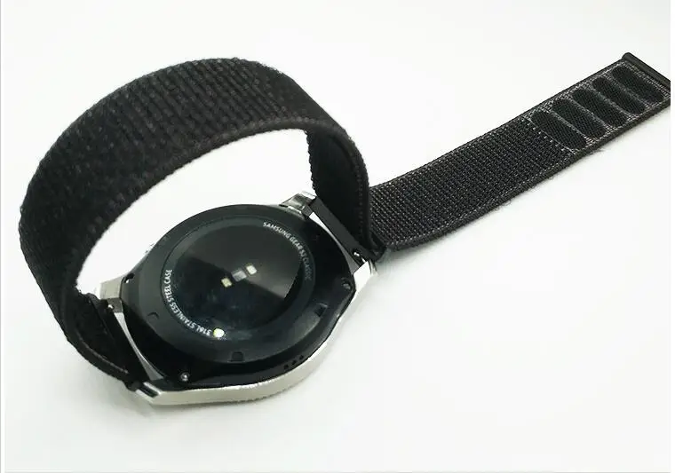 Нейлоновый ремешок для samsung galaxy watch 42 46 active gear s2 S3 Live Neo для huawei amazfit 2s 1 pace bip pebble time strap 22 20 мм