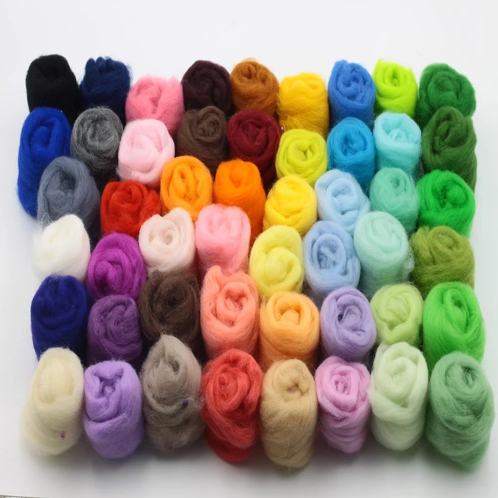 36/50 цвета шерсть волокна ровинг 3 г/пакет 2017 Rushed Шерсть-ровинг для вязания игл