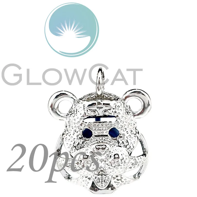 

20x тигровый бисер клетка медальон Подвеска парфюм диффузор жемчужная клетка KK1237