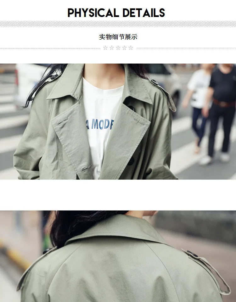 New Korean Double-breasted X-long Trench Loose Clothing Outerwear High Quality Solid Color Casual Coats