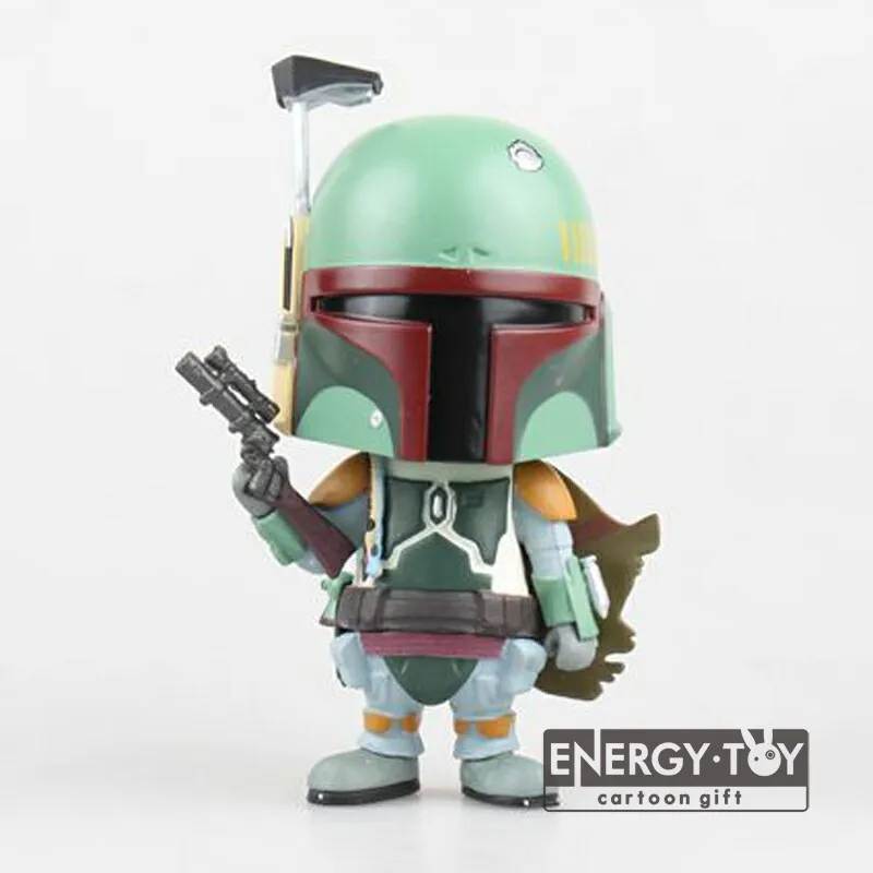 Boba Fett " мультфильм Звездные войны bobblehead ПВХ Действие кукольная фигурка игрушка - Цвет: Boba Fett