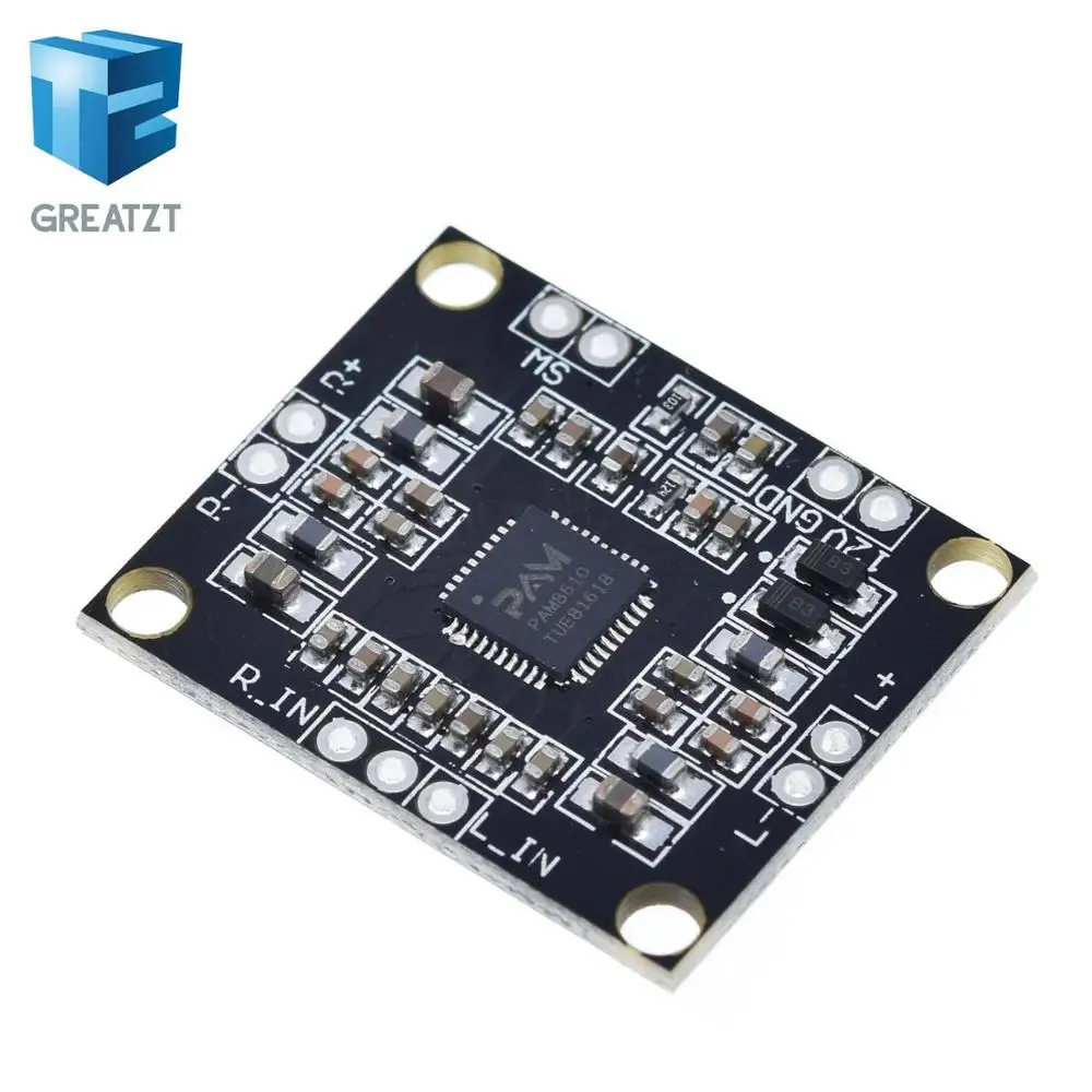GREATZT PAM8610 цифровой усилитель мощности 2x15 Вт двухканальный стерео мини-усилитель мощности класса D