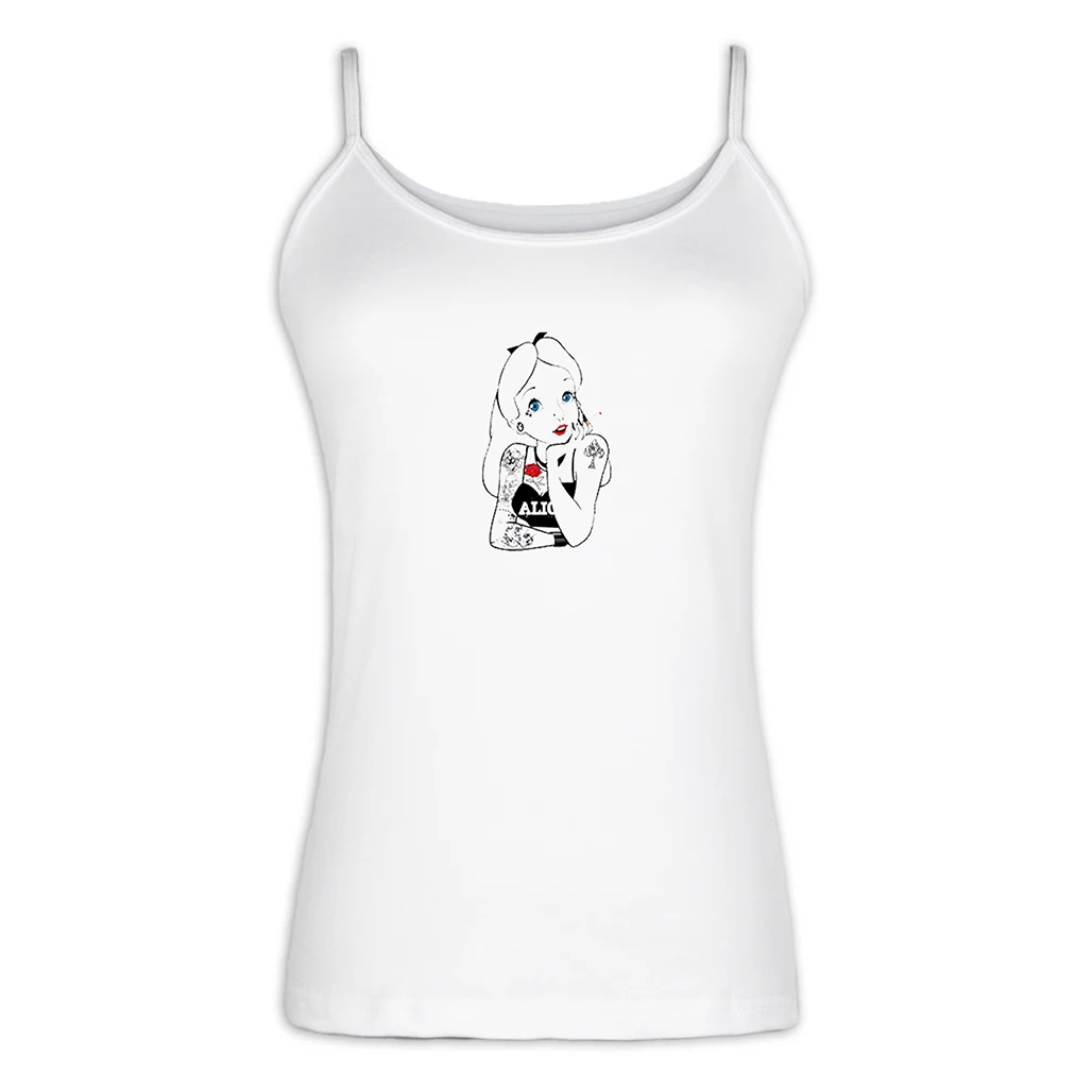 Женский хлопковый жилет в стиле панк Алиса стране чудес с милым белым кроликом и