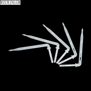 20 шт. белый капельный излучатель с изогнутой стрелкой, капельные растения, сгибающие спринклеры, микрооросительные системные разъемы для шлангов 47 мм