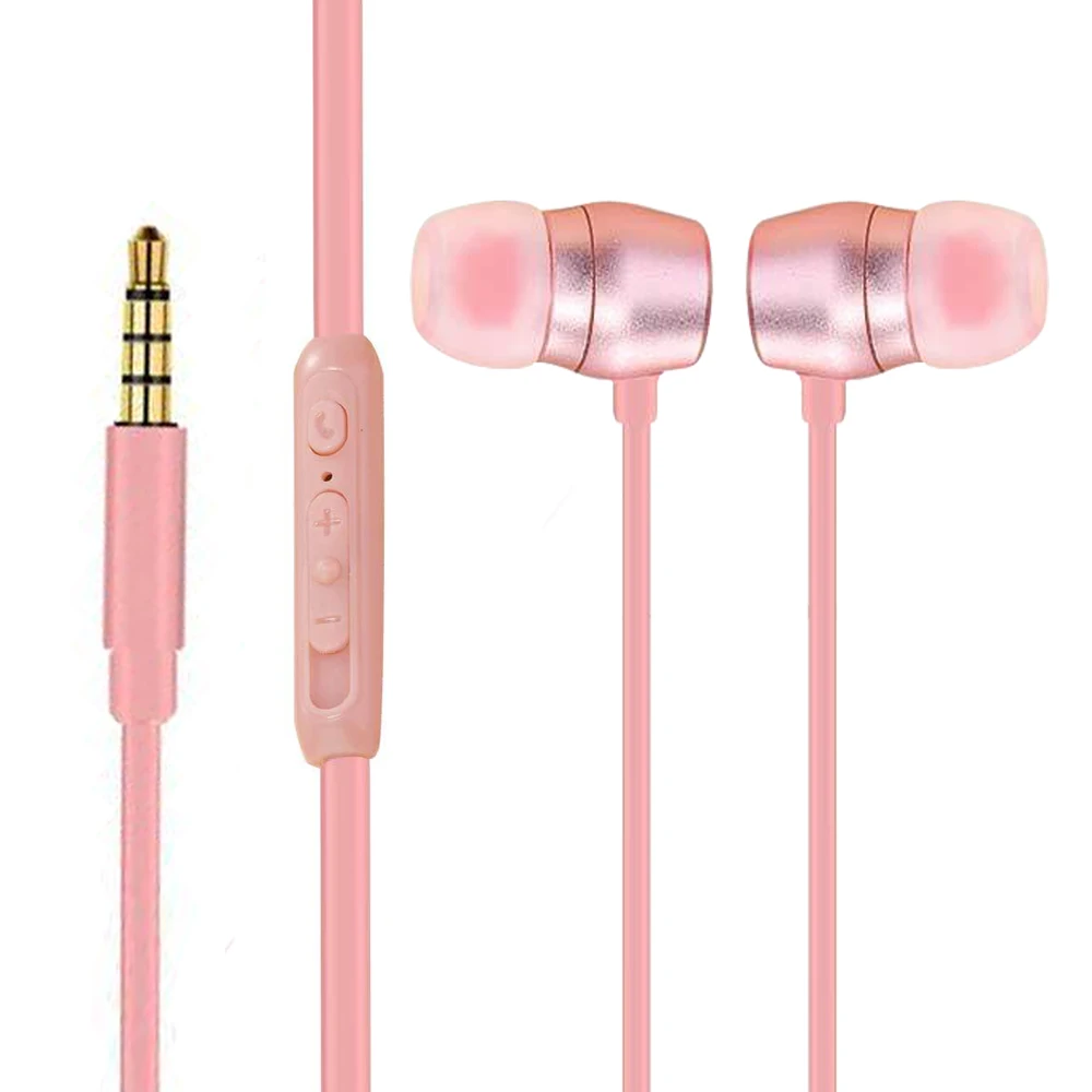 

100pcs In-Ear Wired Earphone Headset Control computer Smartphone With Mic for Android Phone iPh MP3 MP4