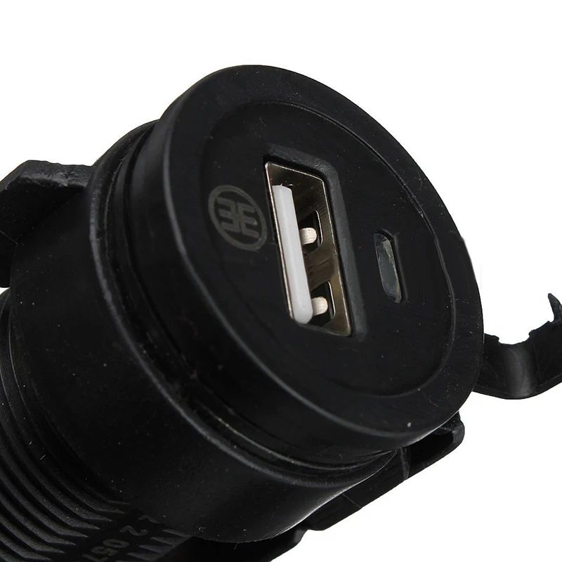 12v black waterproof motorcycle handlebar cell phone usb charger power adapter high quality suitable for moto free global shipping