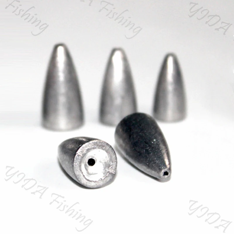 Новый свинцовый грузик пуля Shaped рыболовный для рыбалки Вес s ЛИТЬЕ ГРУЗИЛА 1 8g 2.5g