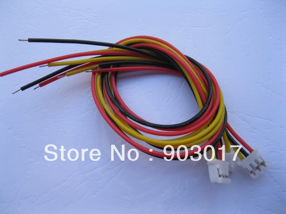 Поляризационный 3-контактный разъем PH 2 0 мм 600 шт. с наконечниками 26AWG 300 |