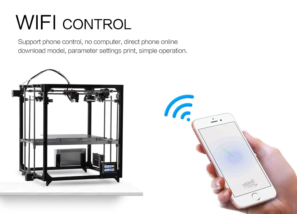 Новейший Flsun 3d принтер двойной экструдер большая площадь печати 260*260*350 мм сенсорный экран 3d принтер комплект с подогревом кровать wifi модель