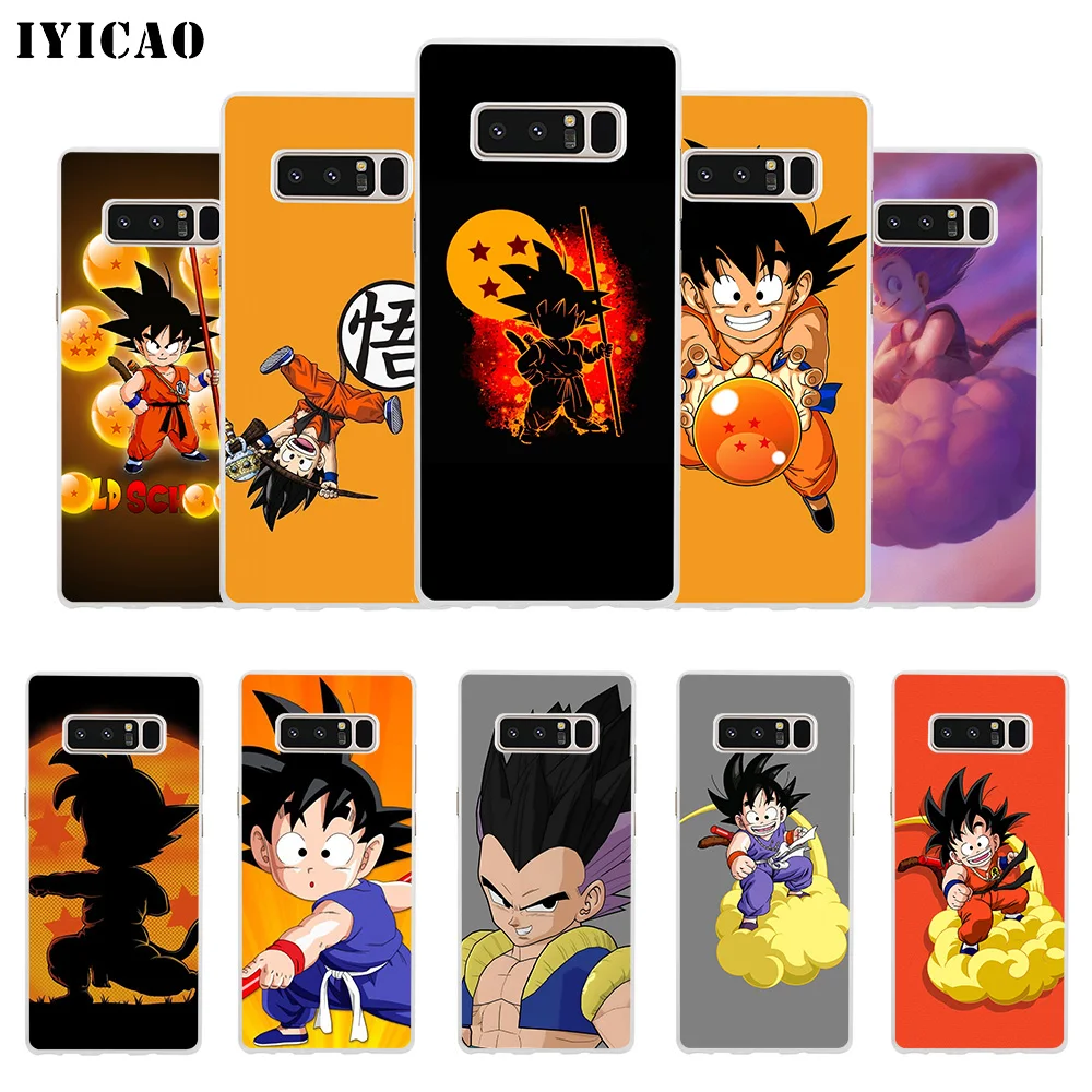 IYICAO kid Goku Dragon ball Мягкий силиконовый чехол для телефона Samsung A5 A6 Plus A7 A8 A9 J3 J5 J7 Note 8 9 TPU