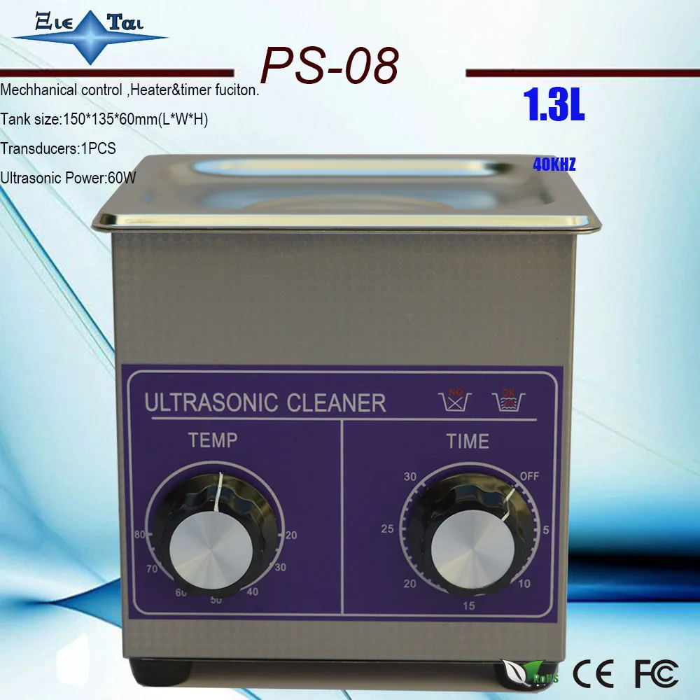 PS 08 60w Небольшой Ультразвуковой очиститель Нагреватель и таймер 1.3L 40 кГц