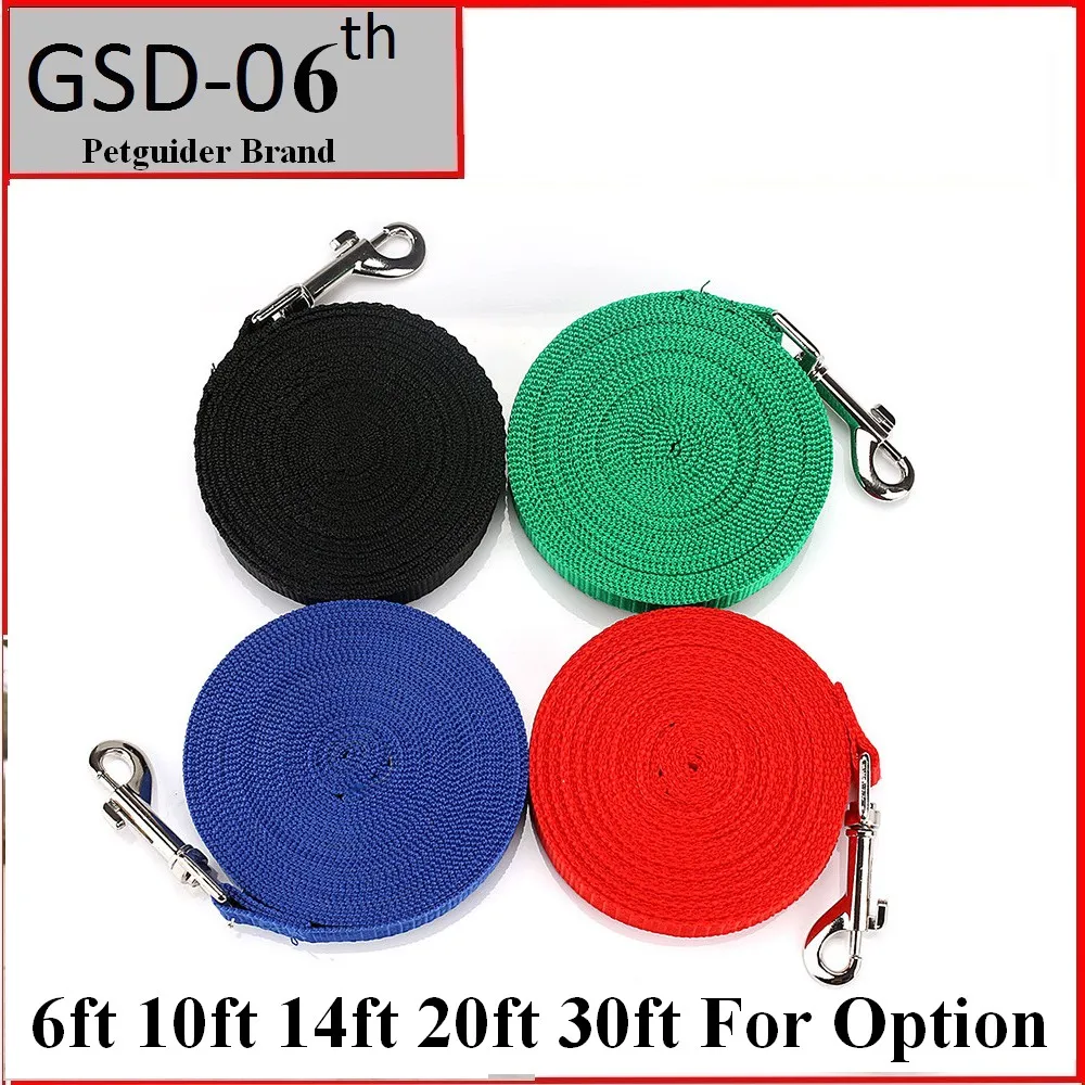 Длинный поводок для собак нейлоновая веревка дрессировки щенков 6 футов 10 14 20 30