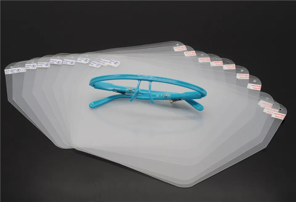 Dentistry Adjustable Full Face Shield with CLEAR Detachable Visor Wear on Eyes