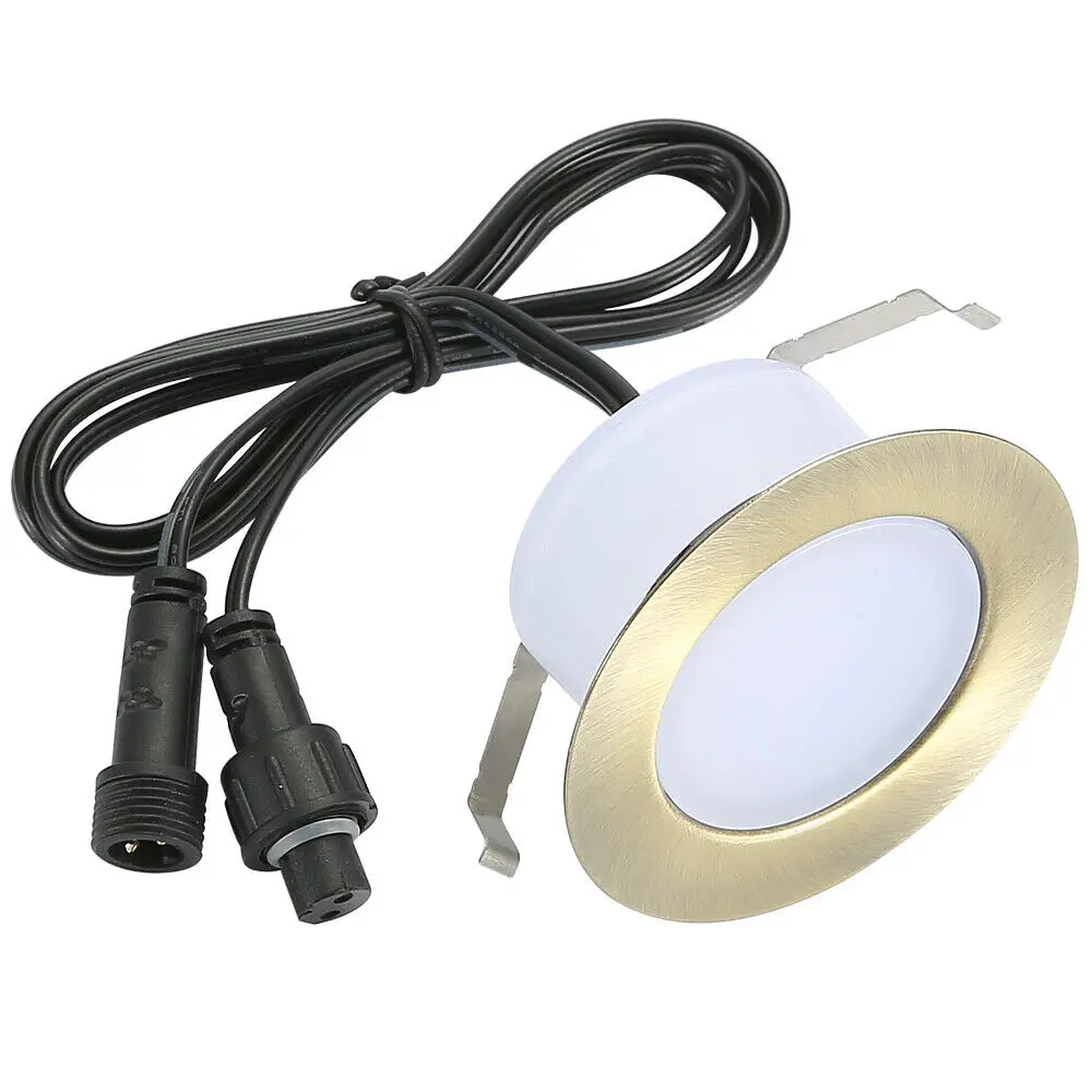 10 шт./лот 61 мм 12 В IP67 бронза кухня открытый терраса тропа лестницы шаг LED палуба
