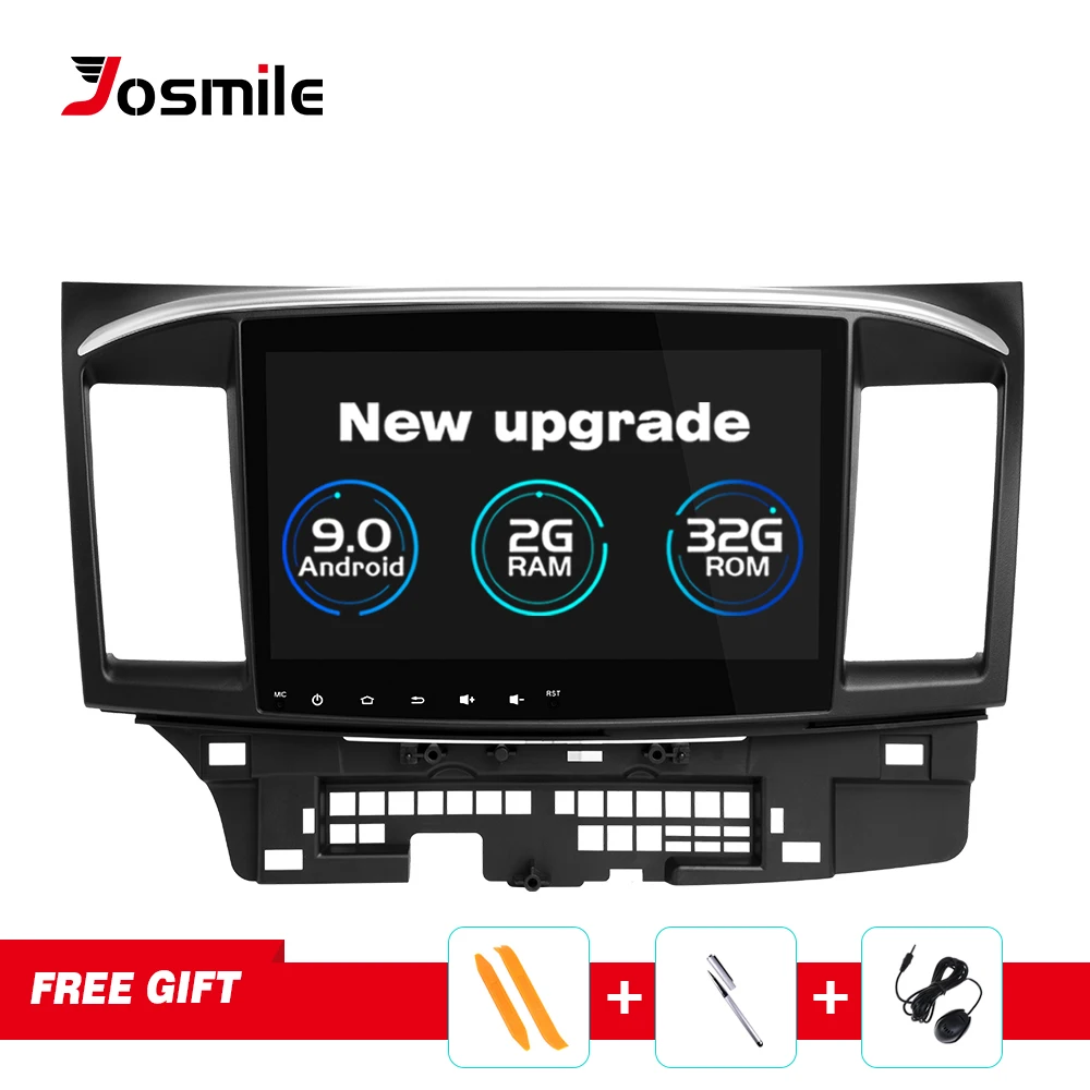 Автомобильный dvd плеер Josmile 2 Din Android 9 0 для Mitsubishi Lancer X 10 2008 201510 1 дюймов 4G Авторадио