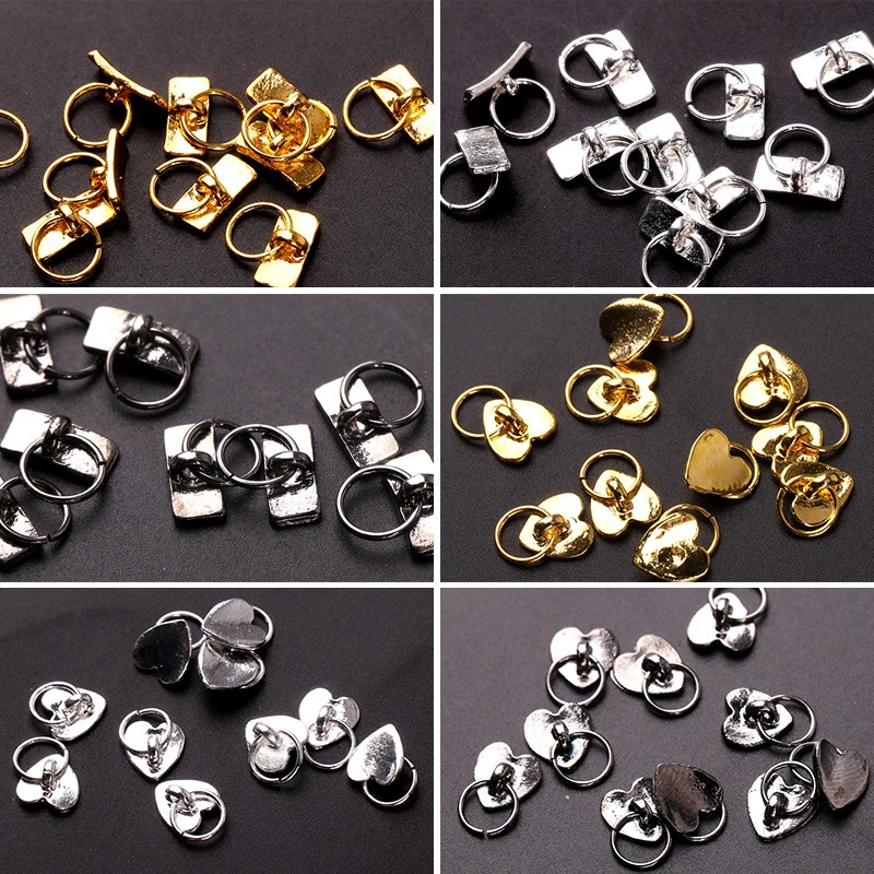 Модные металлические аксессуары для дизайна ногтей украшения девочек