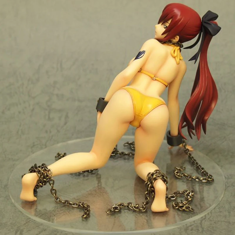 Сексуальный костюм Bambola аниме Феи хвост Erza Figura Da Bagno Verion Scarlet ПВХ фигурка Brinquedos