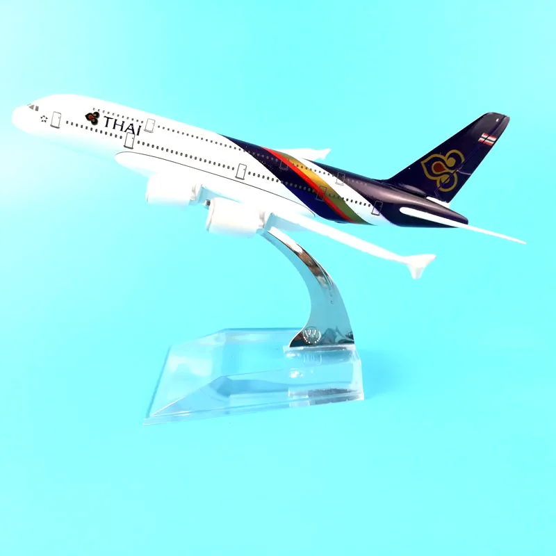 Тайский авиакомпании 16 см A380 тайские авиалинии металлического сплава модель