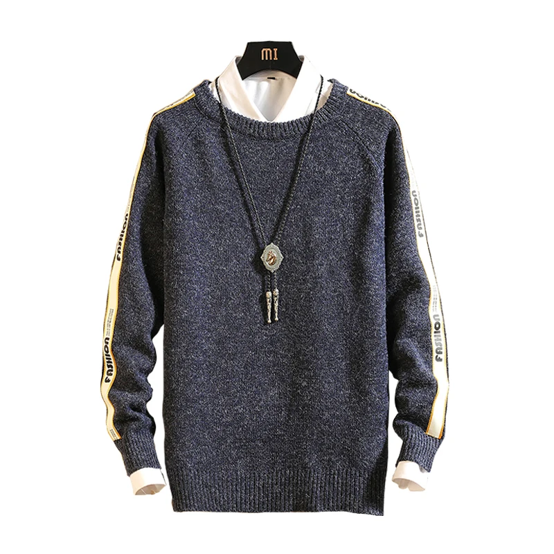 Men Winter Pullover Sweaters Outwear Casual Pullovers Large Size Loose New Male O-neck 5XL | Мужская одежда