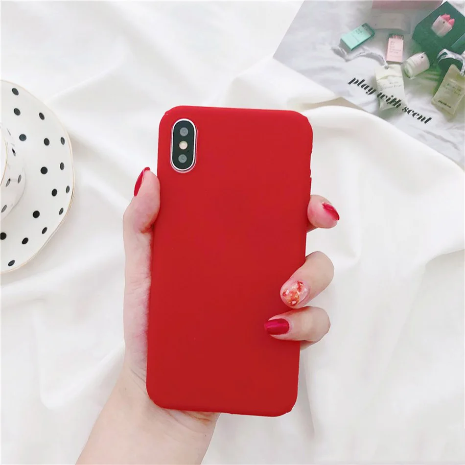 Moskado однотонный карамельный цвет чехол для телефона для iPhone 6S 6 7 8 Plus 5 5S SE Модный чехол для iPhone X XS Max XR Ультратонкий Мягкий ТПУ