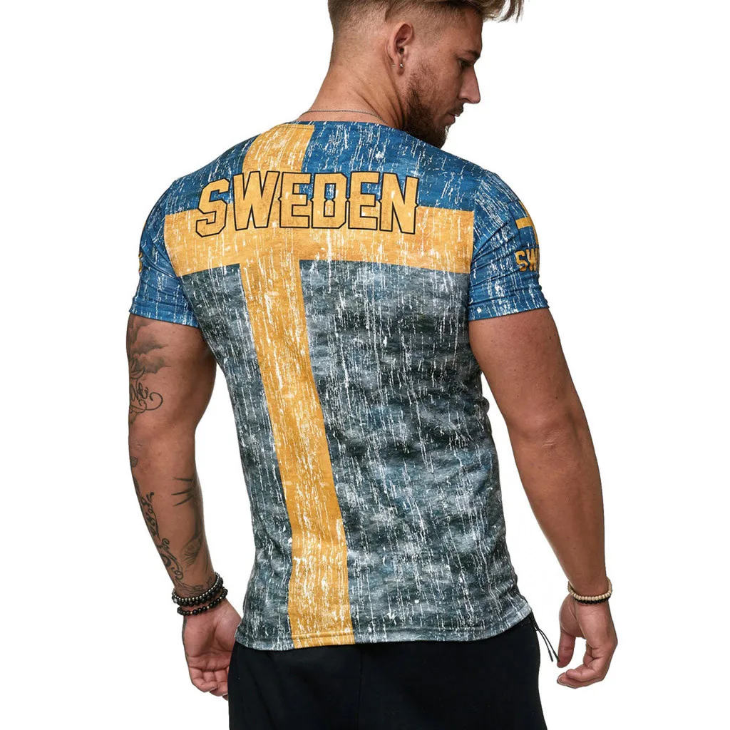 2019 Новый горячий сплошной цвет Лето круглый вырез с коротким рукавом 3D печать