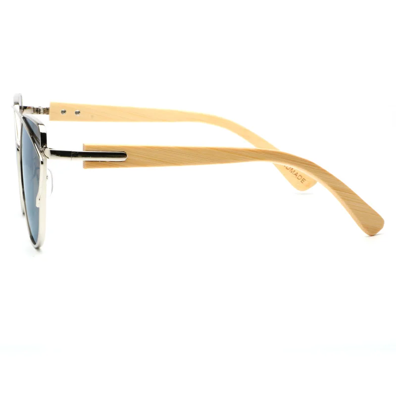 Женские Модные Серебристые солнцезащитные очки Ablibi оверсайз Металлическая