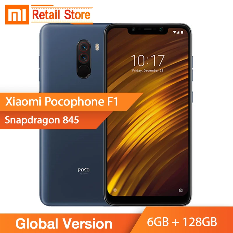 В ассортименте глобального версия Xiaomi POCOPHONE F1 Поко 6 ГБ Оперативная память 128G