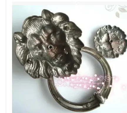 Мебельные ручки античный антикварный молоток ручка с изображением головы льва