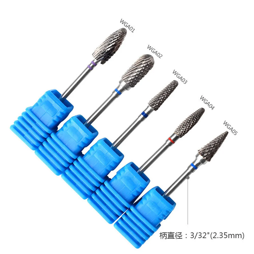 Blue Label Tungsten Carbide Nail Drill Bits Electric Polishing Machine Accessories Dead Skin Cutter File Unloading Tool | Красота и
