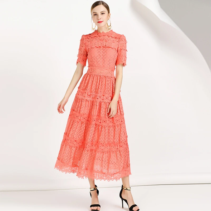 Женское платье-макси с кружевом винтажное платье большого размера Лидер продаж