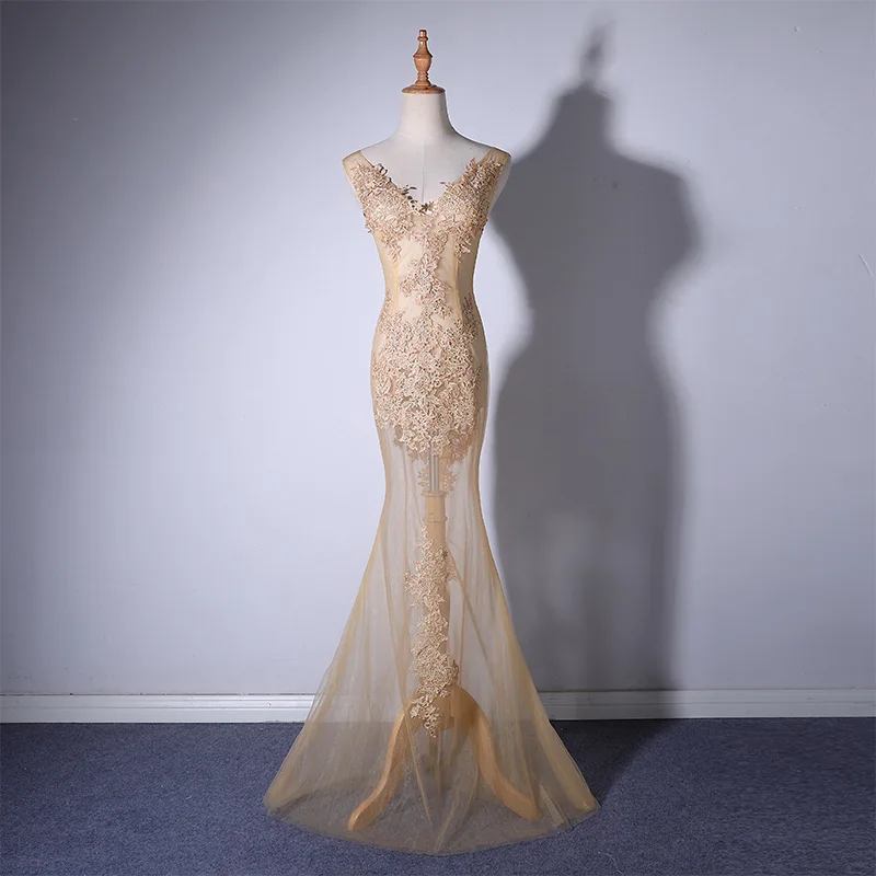 Vestidos mujer Longo Платье размера плюс& Club труба/Русалка Твердые Половина промотирования горячая Распродажа Вадим женщин выше колена, мини - Цвет: Золотой