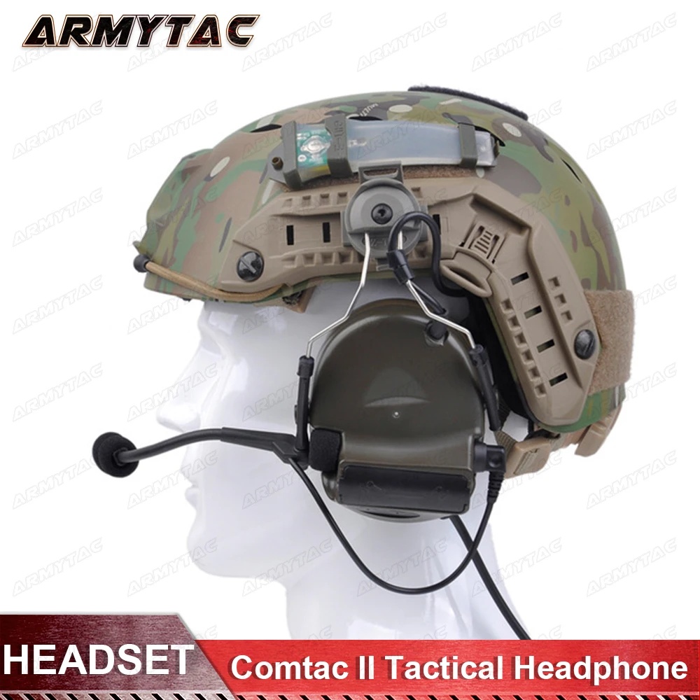 Z-Tactical Softair авиационная гарнитура Comtac ii Гарнитура для быстрых шлемов и