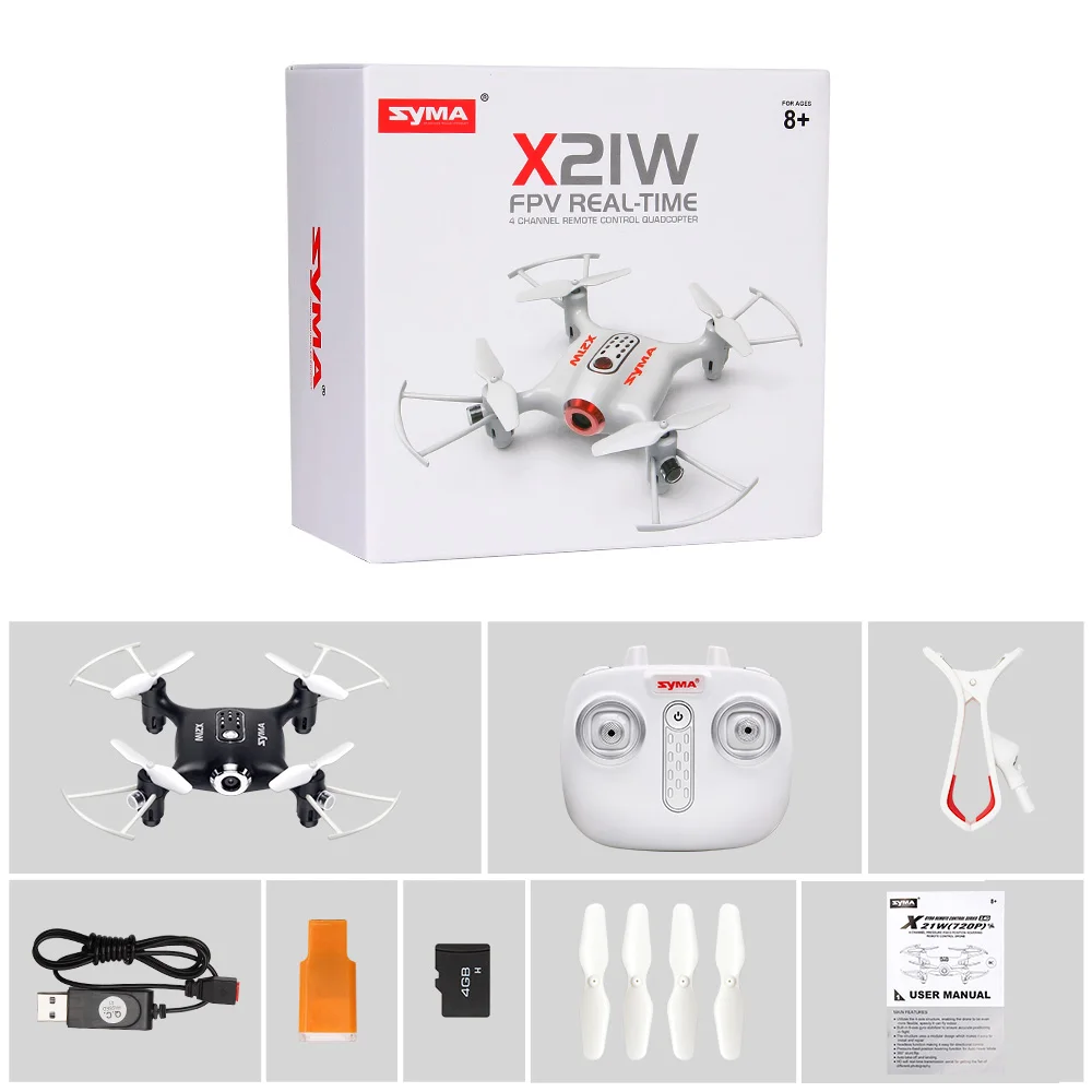 Оригинальный Радиоуправляемый Дрон SYMA X21W с камерой FPV в реальном времени Wifi